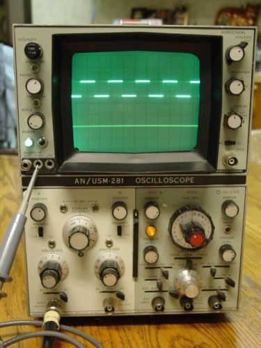 US Navy AN/USM-281 OSCILLOSCOPE (HP-180 Series) by Hewlett Packard (50 mHZ +)