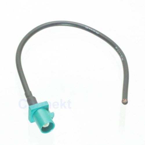 Fakra SMB Z 5021 male plug crimp 6&#034; RG174 Extension cable pigtail Neutral coding