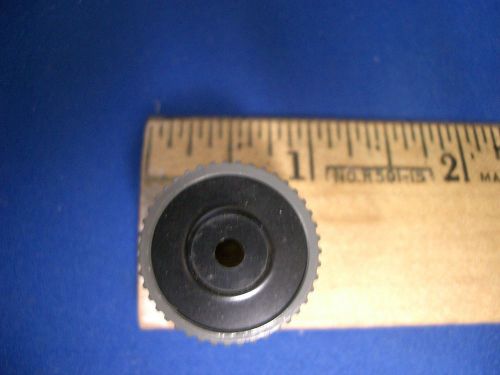 Tektronix TEK knob, 1&#034; round dark grey, with hole