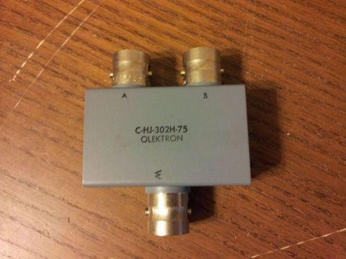 Crane Olektron C-HJ-302H-75 Power Divider Radio Frequency Splitter