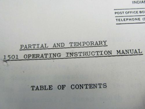 WAVETEK 1501 Sweep Generator Operating Manual w/ Schematics (preliminary)