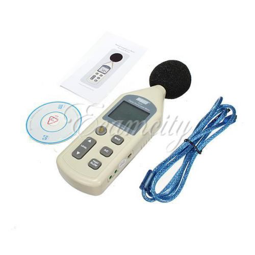 30-130dB USB Digital Sound Pressure tester Level Meter Decibel Noise Measuremen