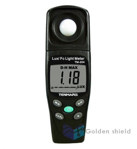 Tenmars tm-204 autoranging datalogging light meter lux meter 200.000 foot candle for sale