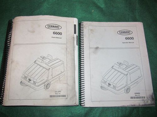 TENNANT 6600 Operator &amp; Parts Manuals