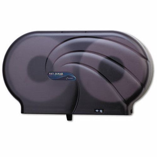 San Jamar Oceans Twin 9&#034; JBT Toilet Tissue Dispenser, Black Pearl (SJMR4090TBK)