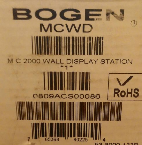 Bogen MCWD MC2000 Multicom 2000 Wall display station