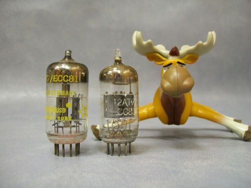 12AT7 / ECC81 Vacuum Tubes  Lot of 2  GE / Westinghouse