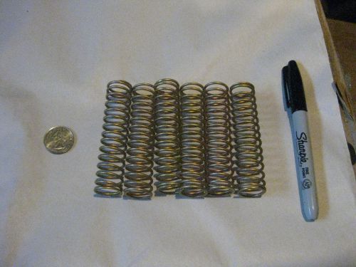 Lot of 6 Steel Helical Extension Springs. p/n 2528585. NEW.