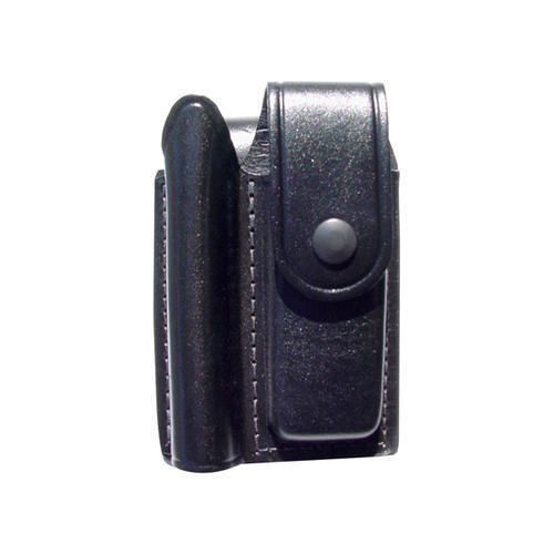 Maglite light am2a346 black leather holster holds mini-mag flashlight &amp; knife for sale