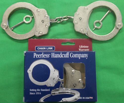 PEERLESS 700N STD NICKLE CHAIN LINK HANDCUFFS