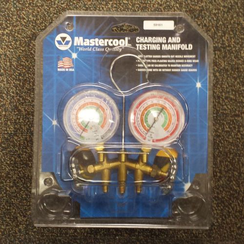 Mastercool 59161 manifold gauge with 60&#034; hose set r-22/404a/410a - new! for sale