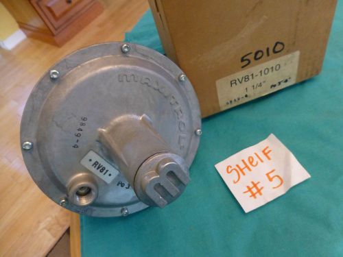 Maxitrol rv81 1 1/4&#034; inch gas regulator 1/2 psig 3&#034;-6&#034; wc 9849-4 rv81-1010 for sale