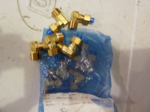 LOT of 10 SMC KFL06-02 fitting, male elbow, KF INSERT FITTINGS