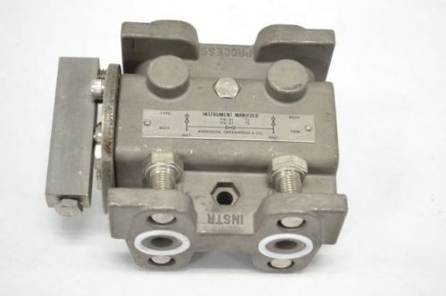 ANDERSON INSTRUMENT M20TVS-H1AM 800PSI 200F 1/2 IN NPT VALVE MANIFOLD B246897