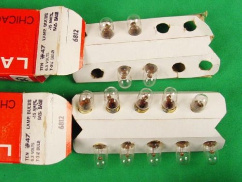 CHICAGO MINIATURE LAMPS NO 47 RADIO 14 BULBS NEW UNUSED