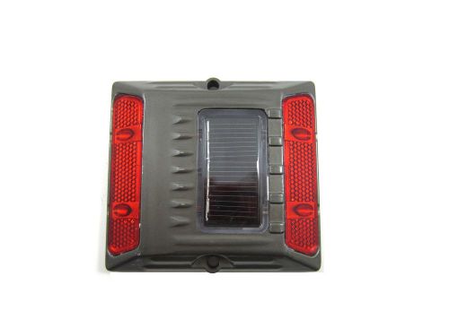 Red commercial aluminum alloy solar road stud path deck dock led light for sale