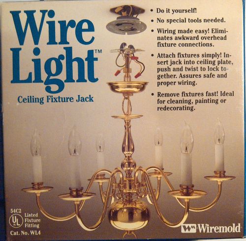 2 NEW WIRE LIGHT CEILING FIXTURE JACKS