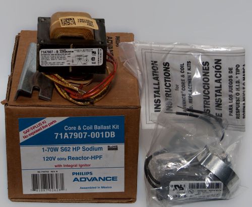 Advance 70 watt s62 high pressure sodium core &amp; coil ballast kit 71a7907-001db for sale