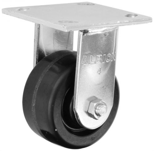 16TM04201R 4&#034; x 2&#034; Albion Rigid Plate Caster, Phenolic Wheel, 800 lbs Capacity