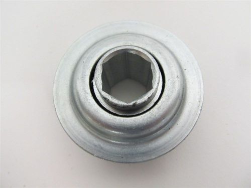 18mm hex x 2.270&#034; flanged conveyor roller end bearing for sale