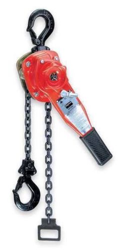 New dayton hand lever chain hoist 1-1/2 ton lift 10 ft model 4zx47  fast ship for sale