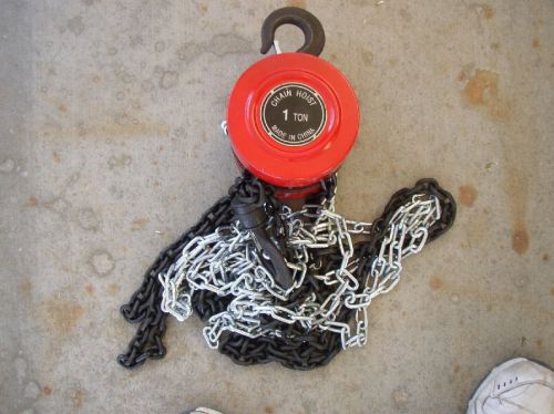 Team mechanix 1 ton chain hoist vg triple spur gear hoist vg clean no damage for sale