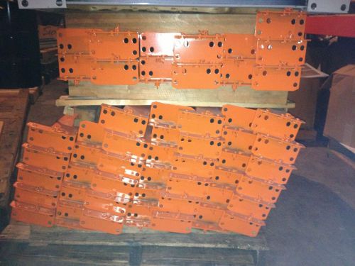 53 Pallet Rack Beams Teardrop Style 47.5&#034; X 3.5&#034; With Pull Pin Locks