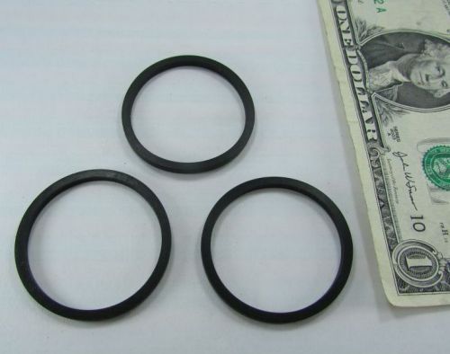 Lot 25 flat rubber gaskets, seals, orings 1.625&#034; od x 1.413&#034; id x .100&#034; thick for sale