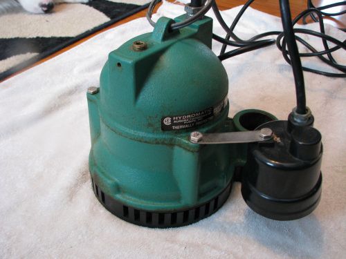 Hydromatic sump pump for sale