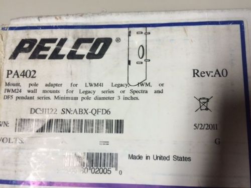 PELCO PA-402 Pole Mount Adapter Kit