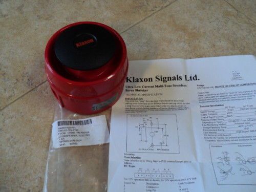 18-980136 KLAXON SHRIEKER SIREN ALARM FIRE AND SECURITY