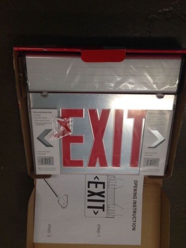 COOPER SURE-LITES EXIT LIGHT SIGN EDGE-LIT EXIT-EUS60R