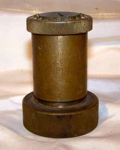 Vintage seco mfg. inc model 600 fire hose fog nozzle for sale