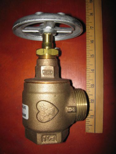 NEW BRASS ELKHART ELK HART ANGLE FIRE HOSE VALVE 1 1/2&#034;  PSI 300 UL LISTED 424M