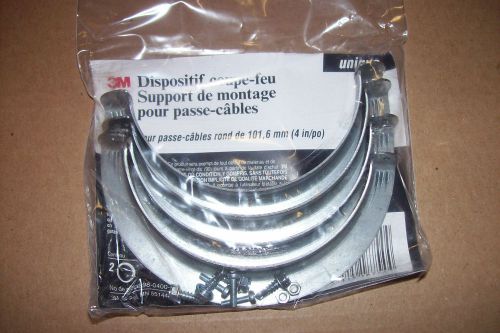 3m fire barrier pass through mounting bracket 4&#034; round 2 per pack 98-0400-5520-8 for sale