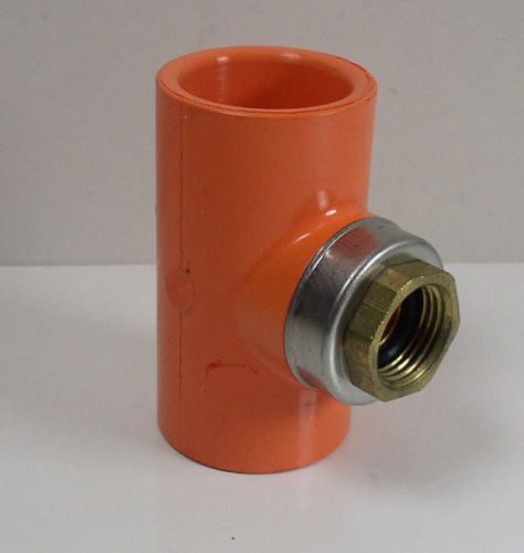 Spears 4202-130 CPVC 1 x 1 x 1/2 Sprinkler Tee Fitting Adapter