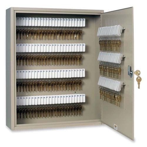 MMF Uni-Tag Key Cabinet - 20.1&#034; x 4.9&#034; x 16.5&#034; - Steel - Security Lock - Sand