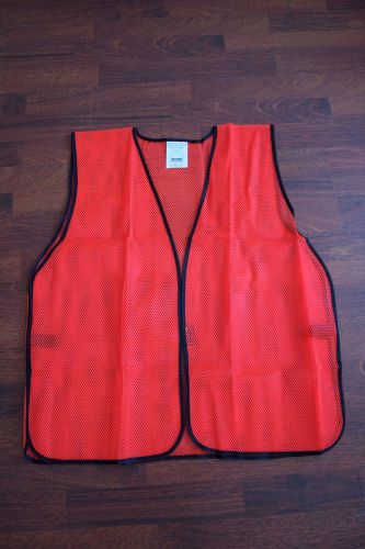 2 Neon Mesh Safety Vest Orange Gear High Visibility Construction Traffic Velcro