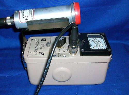 Ludlum 3 w/ 44-7 GM End Window Probe Geiger Radiation Survey Meter A/B/G