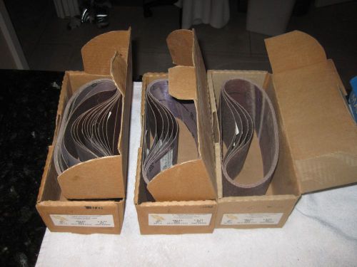 (25) 4&#034; X 24&#034; ABRASIVE BELTS