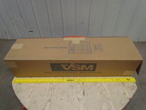 VSM Abrasives Wide Sandpaper Sanding Belts 220 Grit 37x103&#034; Vitex Paper 6pcs