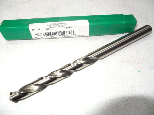 new PTD Precision Twist 39/64&#034; R51 Taper Length Drill Bit HSS Bright 51039