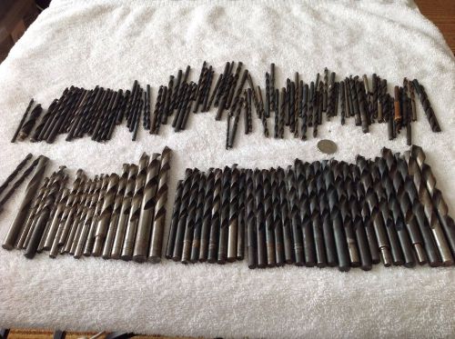 Large lot drill bits ( 130 ) machinist HS Morse CL Etc.