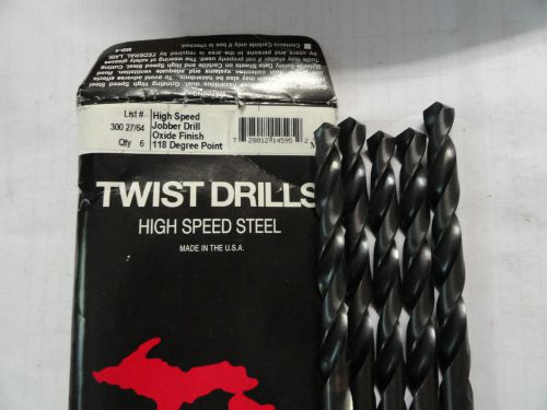 Michigan Drill 27/64&#034; Jobbers Length Drill Bits