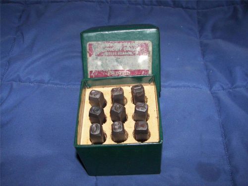 old steel number stamp punch set