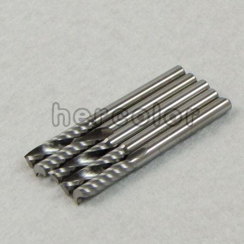 5x 1/8&#034; carbide cnc router bits single flute tools 12mm for sale