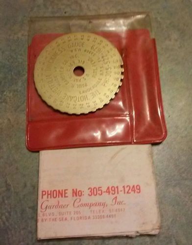 GARDCO &#034;HotCake&#034; Wet Film Gauge. Vintage Buy Never Used. Excellent Condition