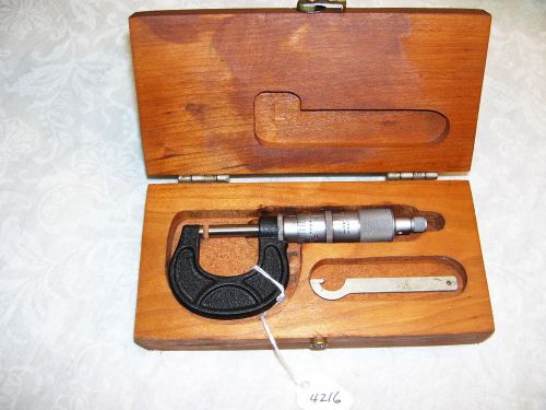 Micrometer, scherr -tumico , 0 - 1&#034; micrometer, and accessories, made in the usa for sale