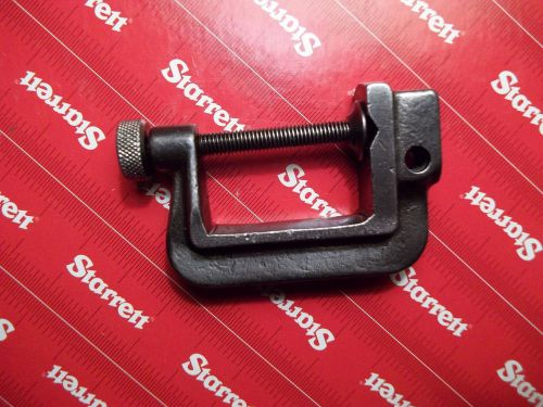 STARRETT BUTTON INDICATOR C CLAMP MILLWRIGHT MACHINIST TOOLS INDICATOR MIC 196