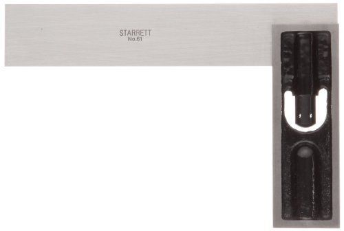 Starrett 61 &#034;reliable&#034; try square, 3-1/2&#034; beam length, 6&#034; blade length for sale